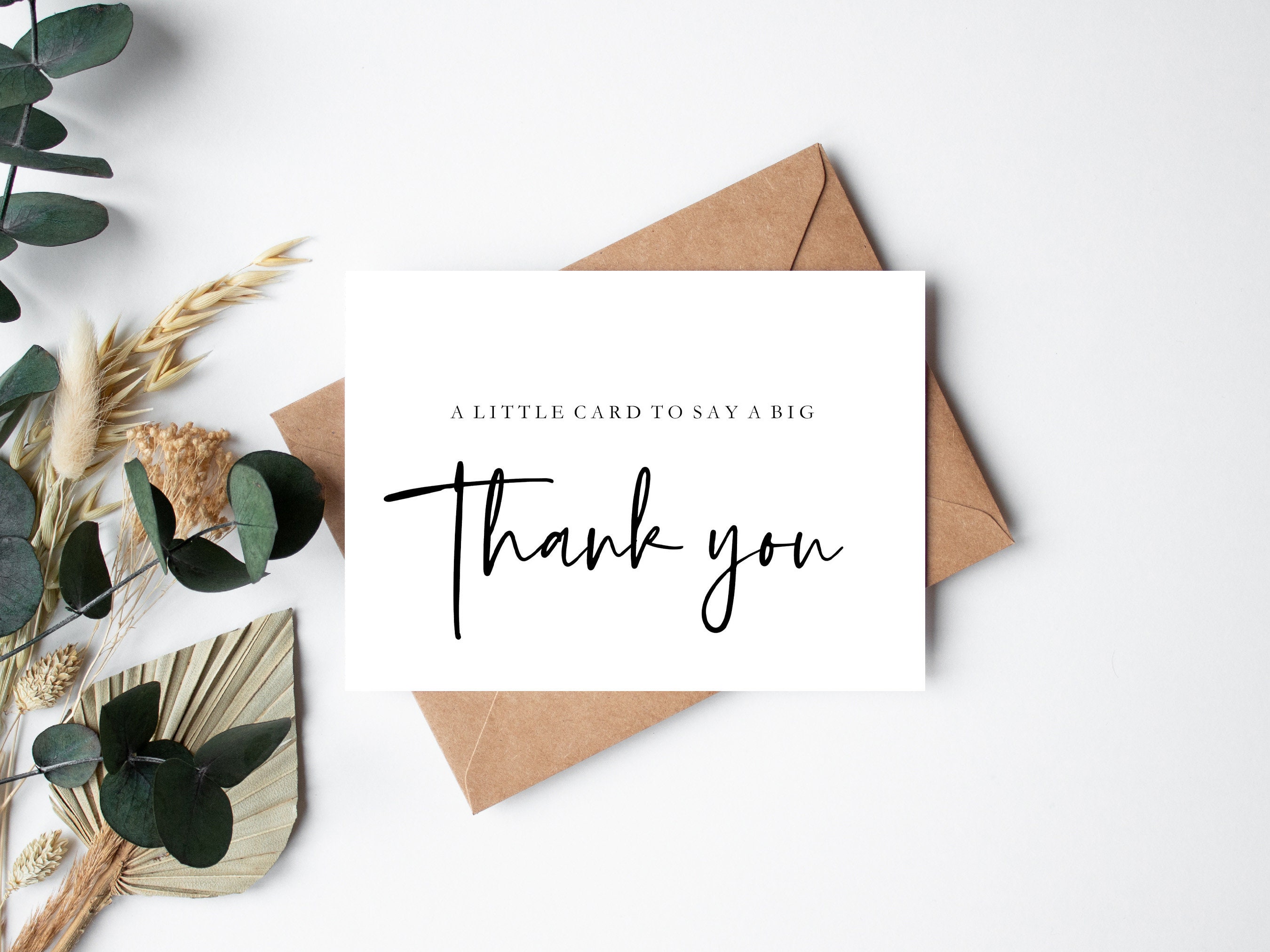 Printable Thank You Card Digital Thank You Card Instant 