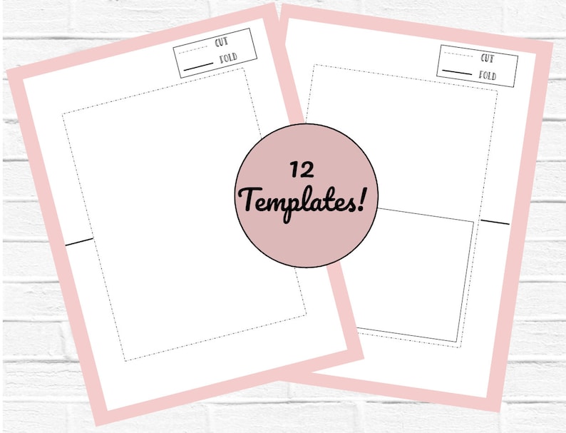4x6 Greeting Card Template Make your own greeting card Etsy