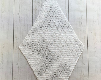 Diamond Shawl, Crocheted Shawl, Shawl Pattern
