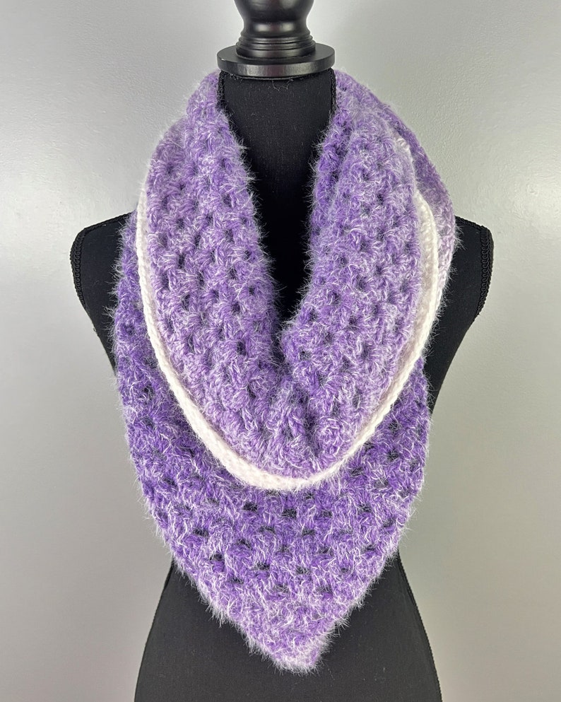 Granny's Love Triangle Scarf Crochet Pattern image 2