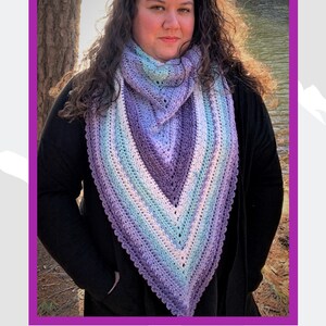 Gilmore Triangle Scarf Crochet Pattern image 8