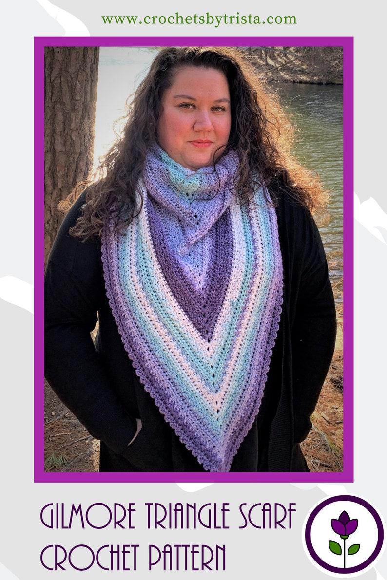 Gilmore Triangle Scarf Crochet Pattern image 8