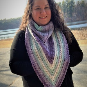 Gilmore Triangle Scarf Crochet Pattern image 5