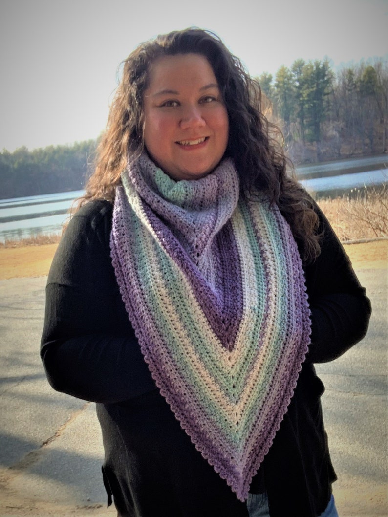 Gilmore Triangle Scarf Crochet Pattern image 5