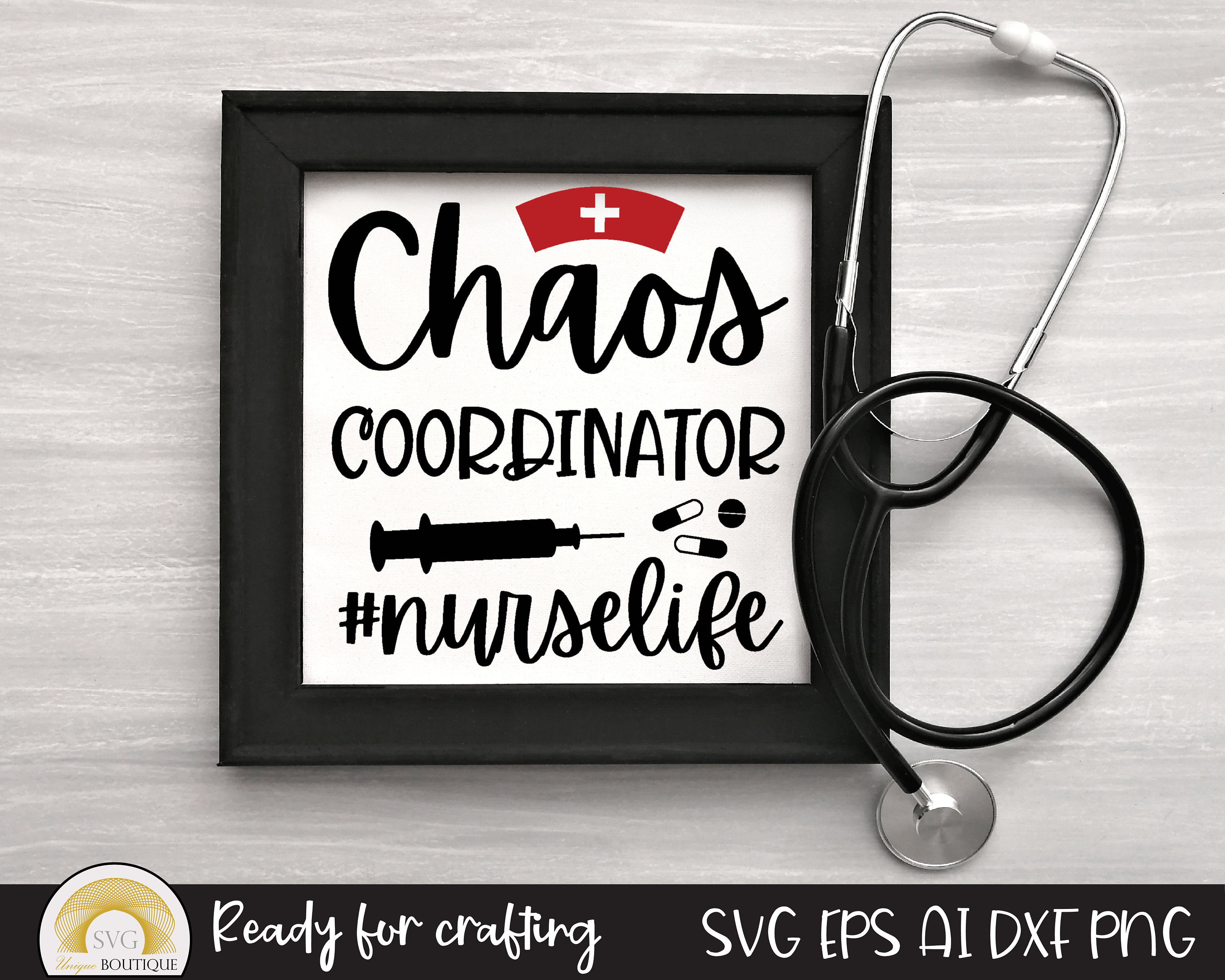 Chaos Coordinator Nurse Life Nurse Svg Nursing Svg Medical Etsy