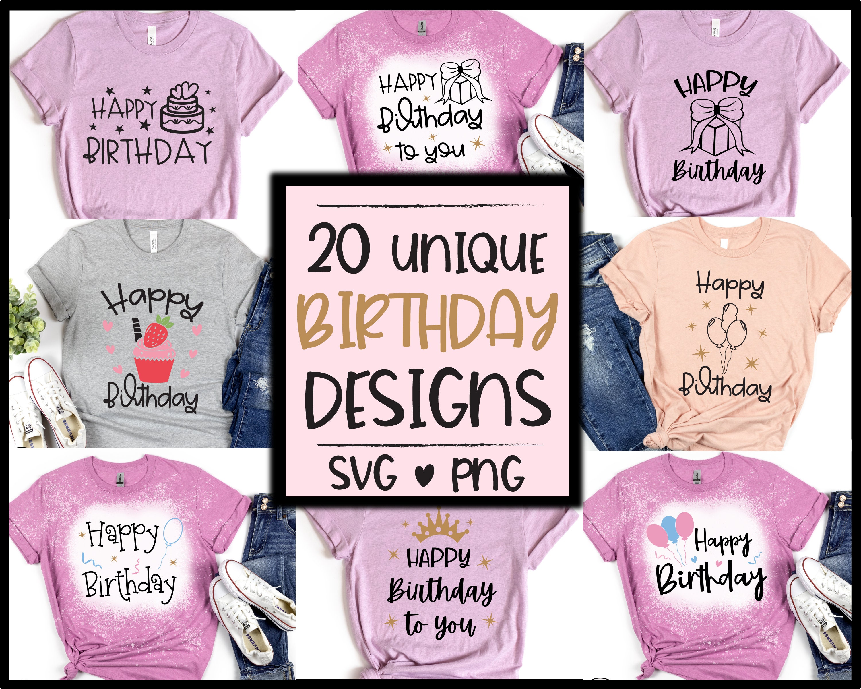 Download Happy Birthday svg Birthday svg bundle Birthday cake svg | Etsy