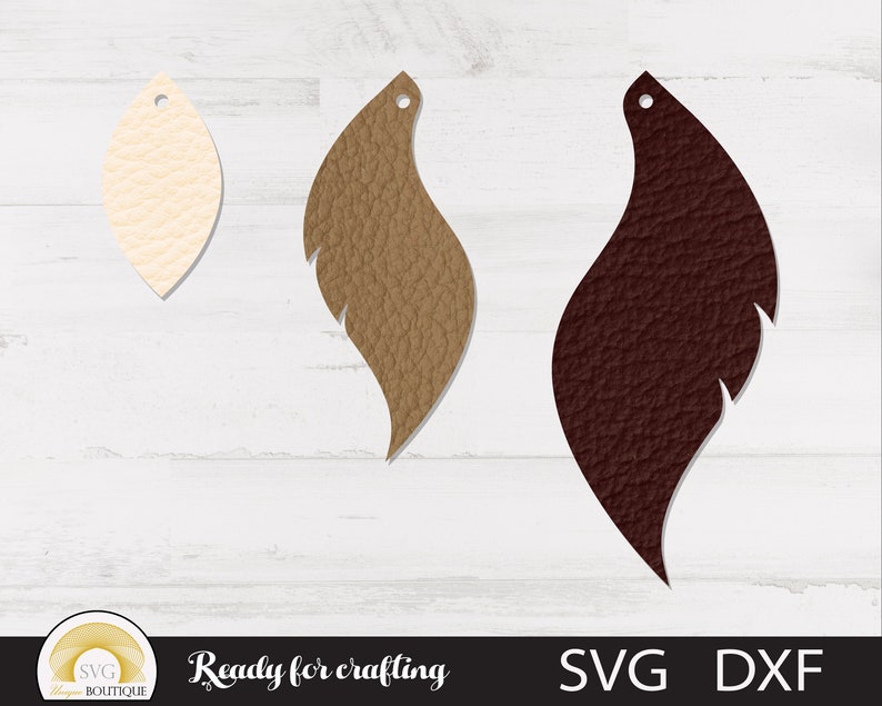 Feather Earring Svg Earring Template Svg Files for Cricut Etsy