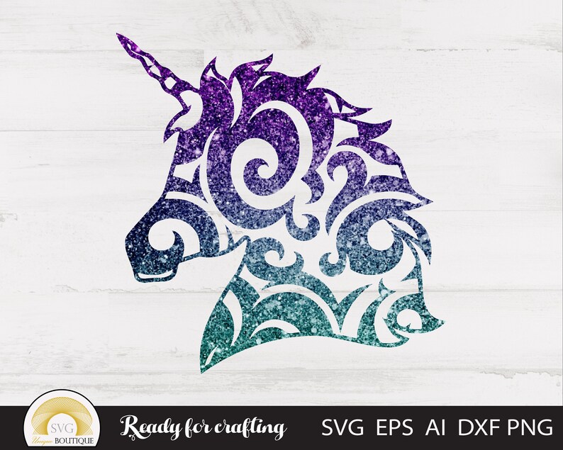 Unicorn Svg Mandala Svg Unicorn Clipart Zentangle Svg Svg Etsy