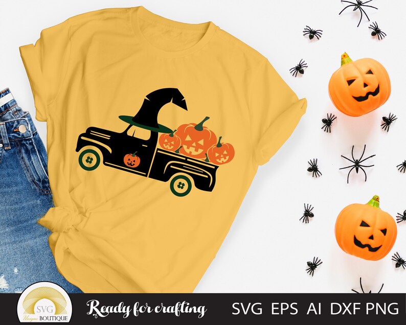 Download Pumpkin Svg Vintage Truck Svg Svg Files For Cricut Halloween Svg Digital Prints Art Collectibles Dolphinchat Ai
