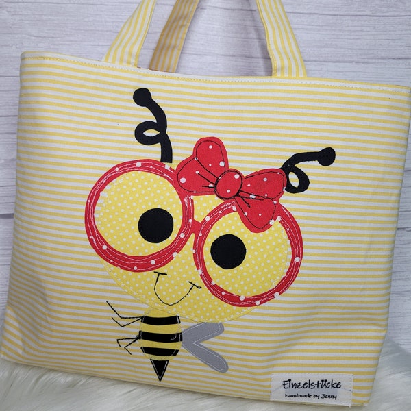 Kindertasche Spielzeugtasche Mädchen Biene handmade