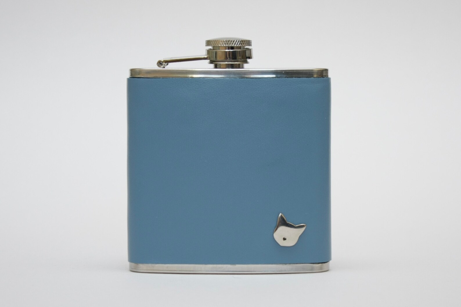 Cute flask for women Cat lover gift Funny flask Leather hip Etsy