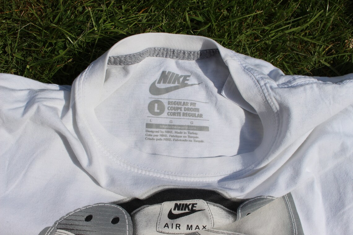 Nike Air Max white tshirt Etsy