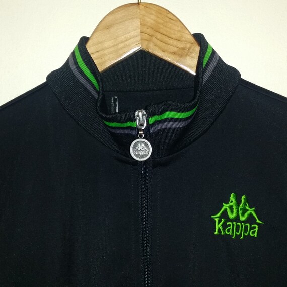 Kappa Tracksuit Jacket in Black With 