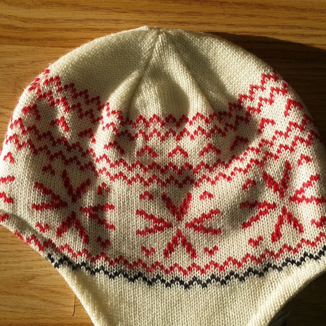 Fleece Lined Knitted Sherpa Hat Etsy