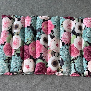 Floral Therapeutic Flaxseed Heating and Cooling Pad