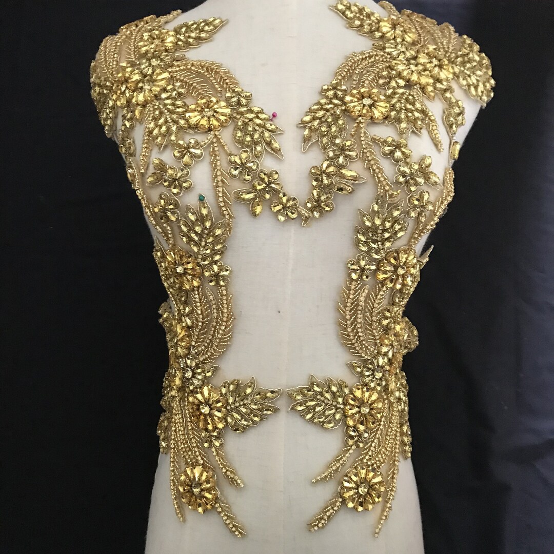 Applique In Pizzo Floreale - Per Abiti Da Sposa, Costumi E Decorazioni Fai Da Te - Foto 9