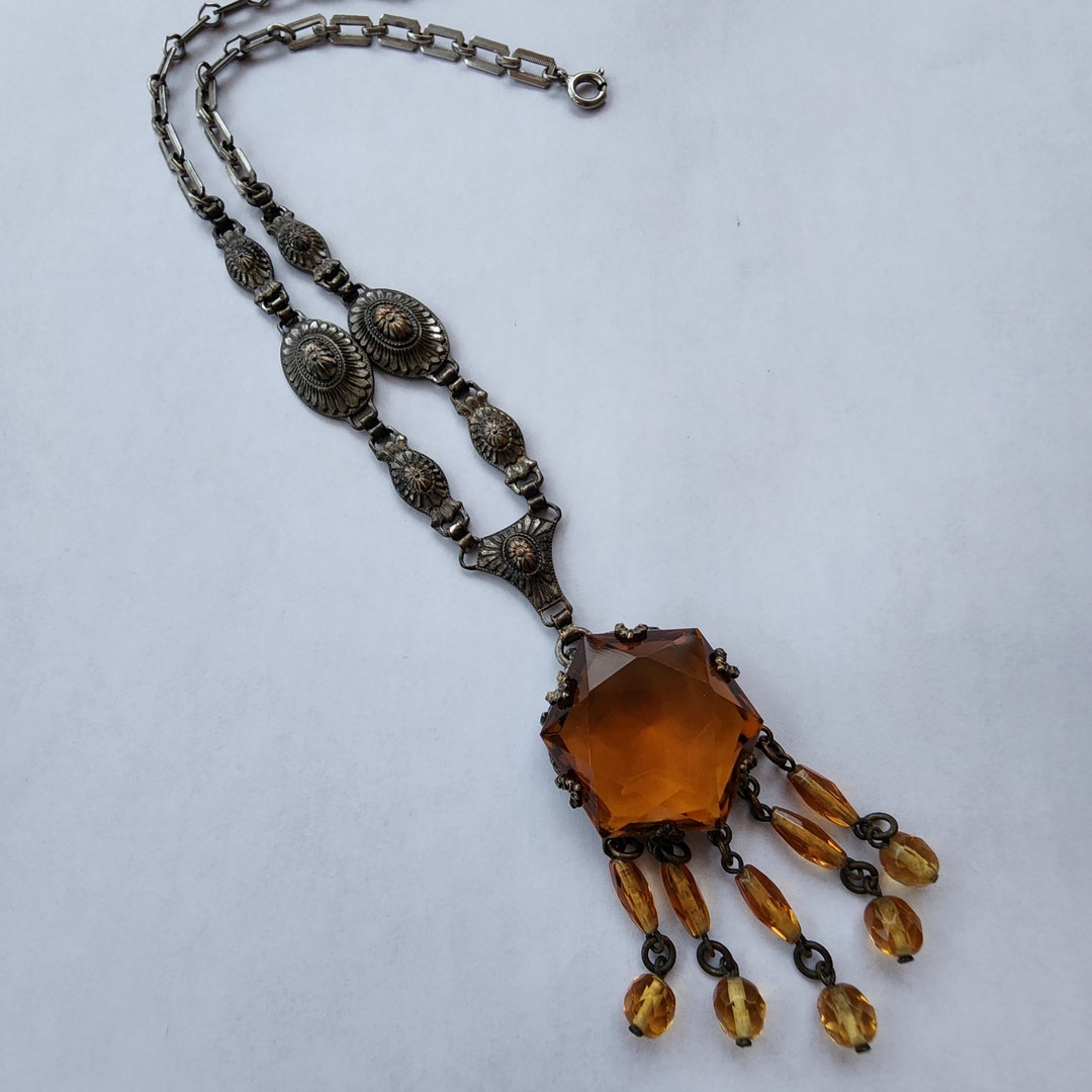 Art Deco Egyptian Vintage Goddess Pharaoh Collar Necklace N305 | Sweet  Romance – Sweet Romance Wholesale