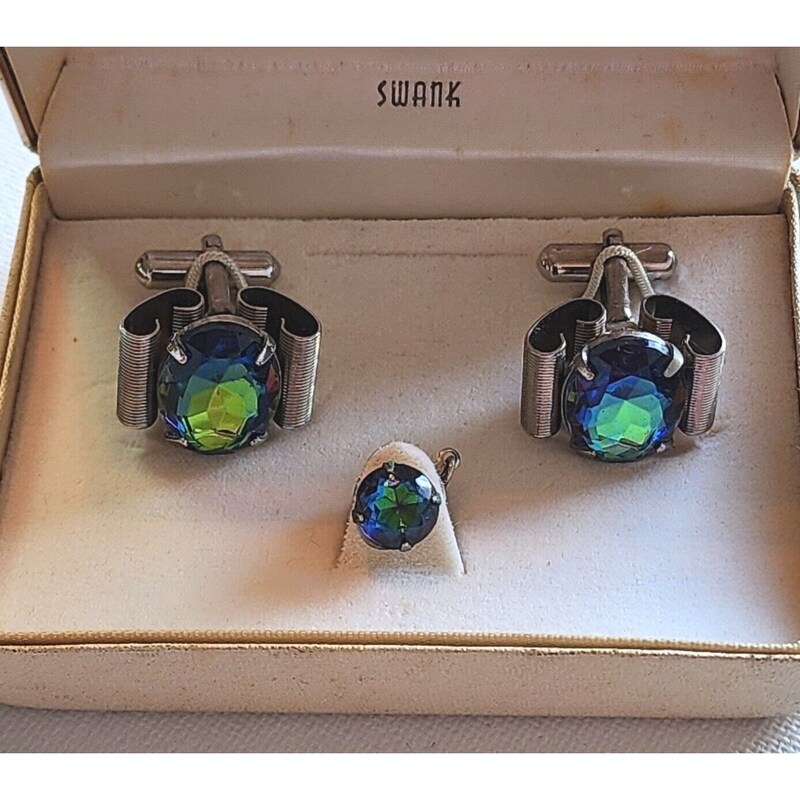 PEACOCK SHAPED CUFFLINK