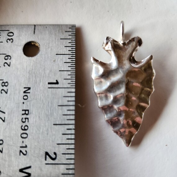 Vintage Sterling Silver Handcrafted Arrowhead Pen… - image 5