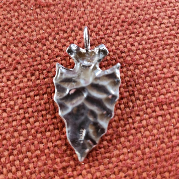 Vintage Sterling Silver Handcrafted Arrowhead Pen… - image 2