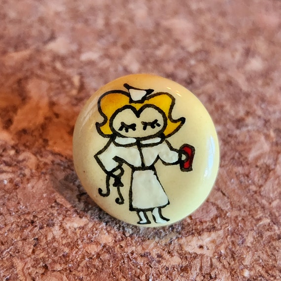 Vintage nurse pin - image 3