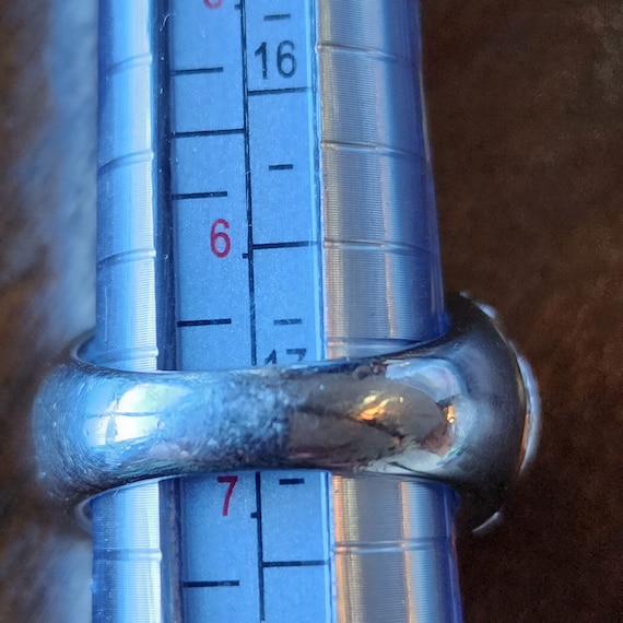 Vintage multi stone silver statement ring - image 5