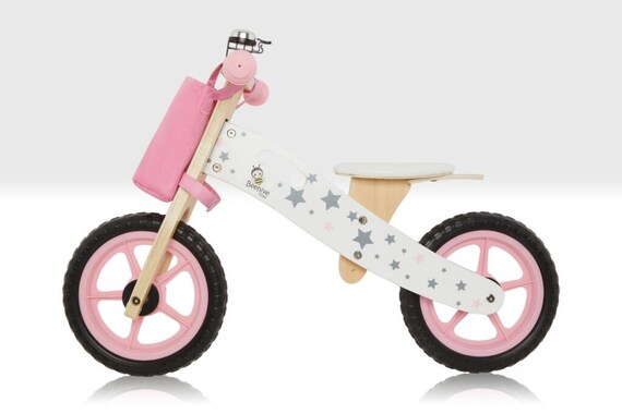 Beehive Toys Pink Wooden Balance Bike 