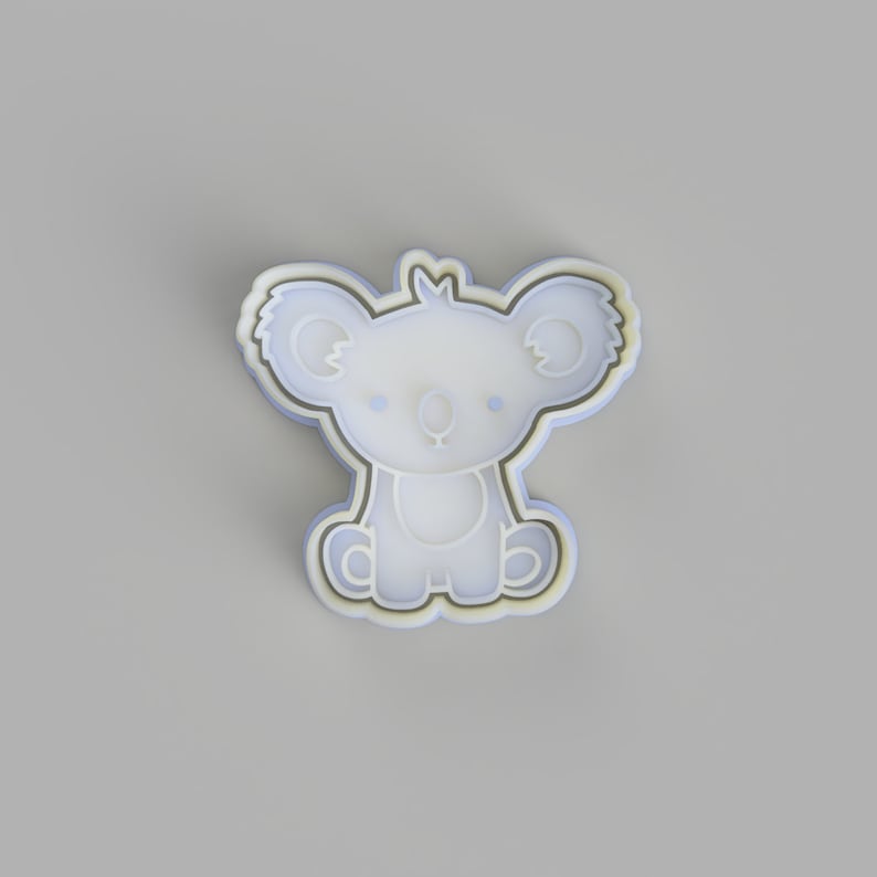Available in Mini and Large Sizes Koala Cookie Cutter and Embosser