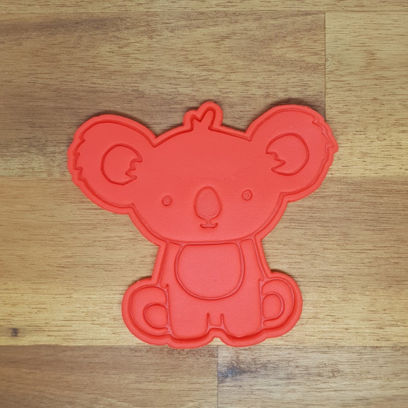 Available in Mini and Large Sizes Koala Cookie Cutter and Embosser