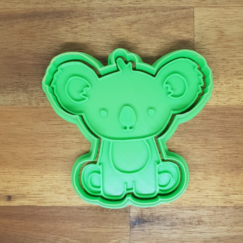 Available in Mini and Large Sizes Koala Cookie Cutter and Embosser