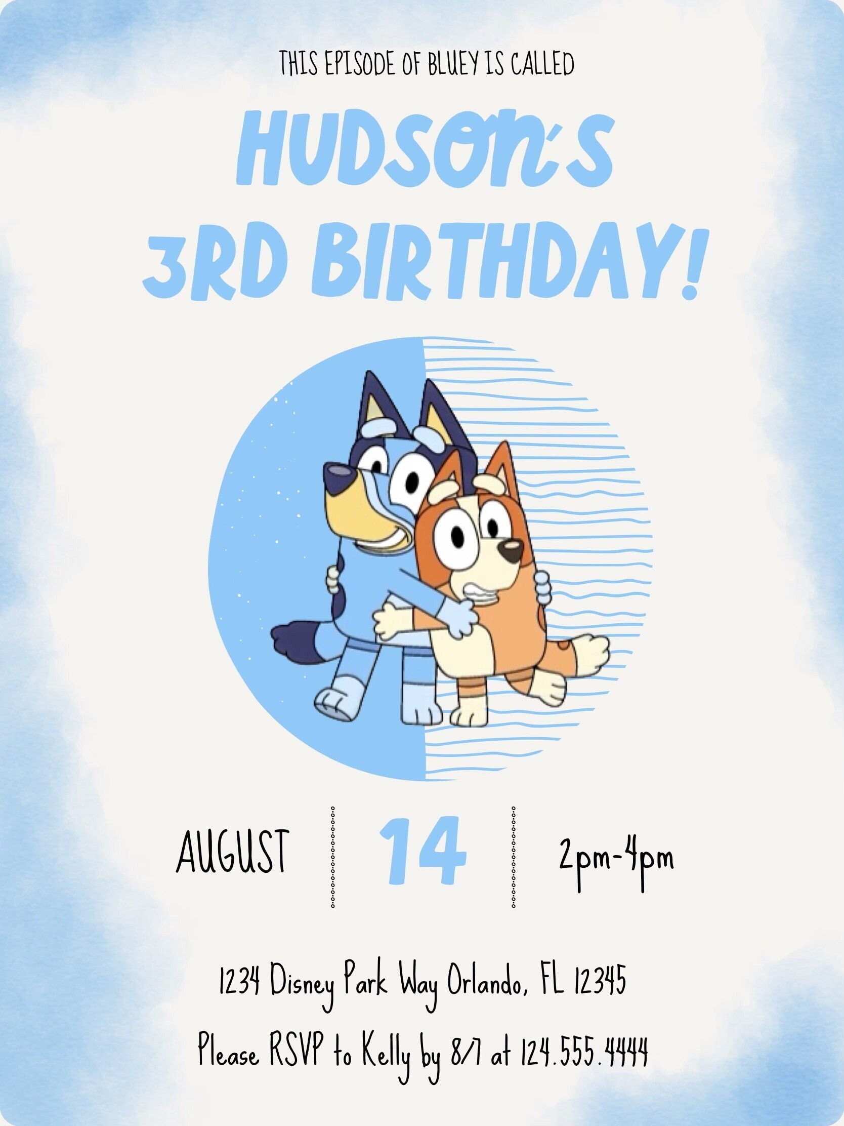 Bluey Birthday Party Invitation, Bluey birthday party ideas – kidszoneparty