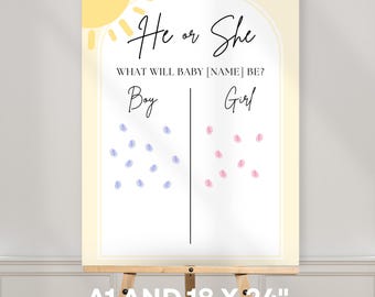 Boho Rainbow Guess Who? Baby Shower Game - 25 Gender Neutral Cards For Mom Or Dad, Sunshine Theme - View #4