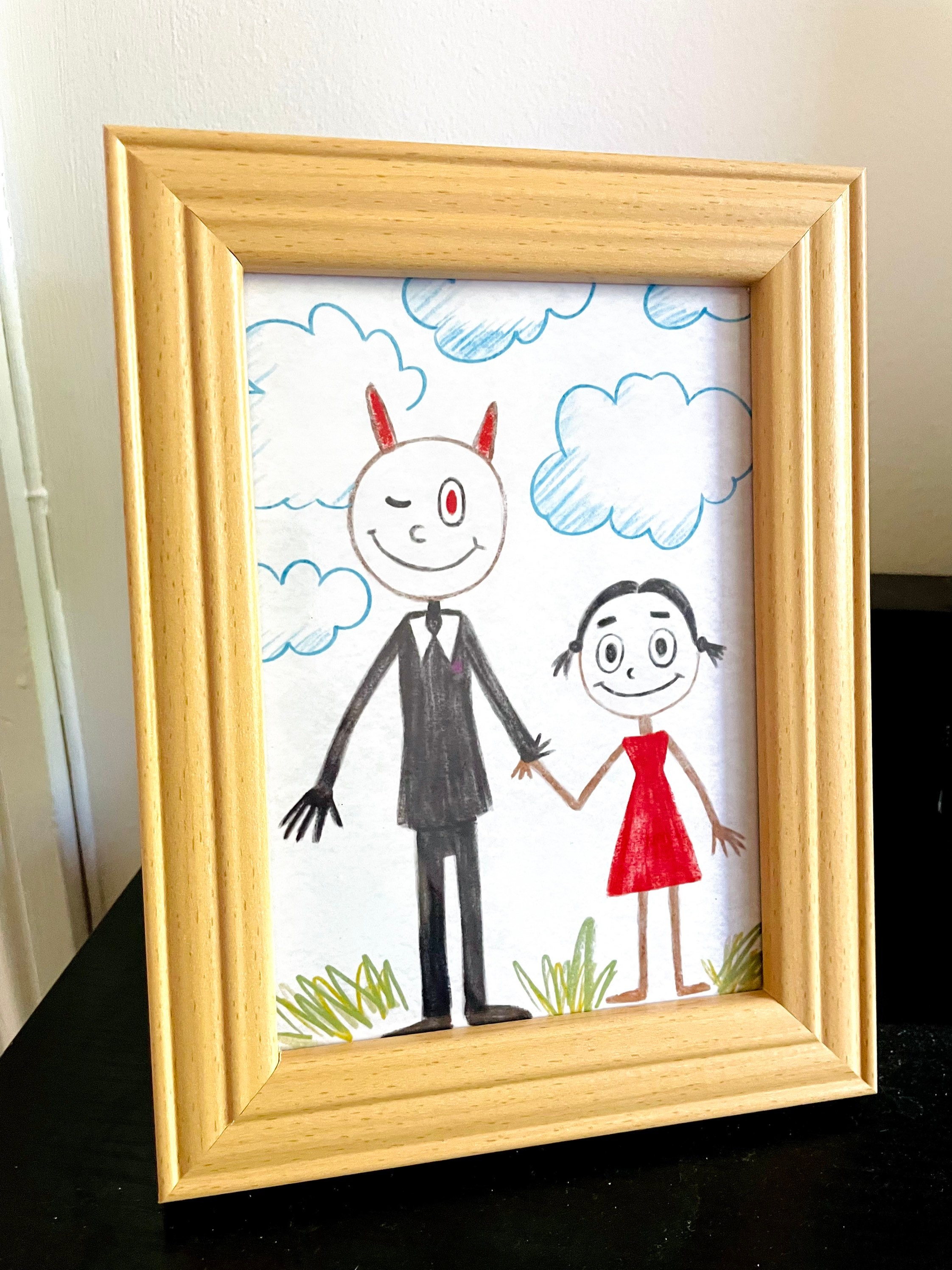 Lucifer Morningstar / Trixie Framed Drawing - High Quality Prop Replica