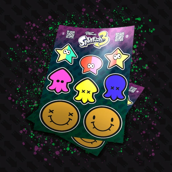 スプラトゥーン2 と スプラトゥーン3 ステッカー 各3種セット