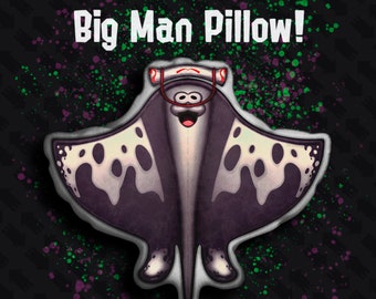 Almohada de felpa Big Man - Mercancía no oficial de corte profundo de Splatoon 3