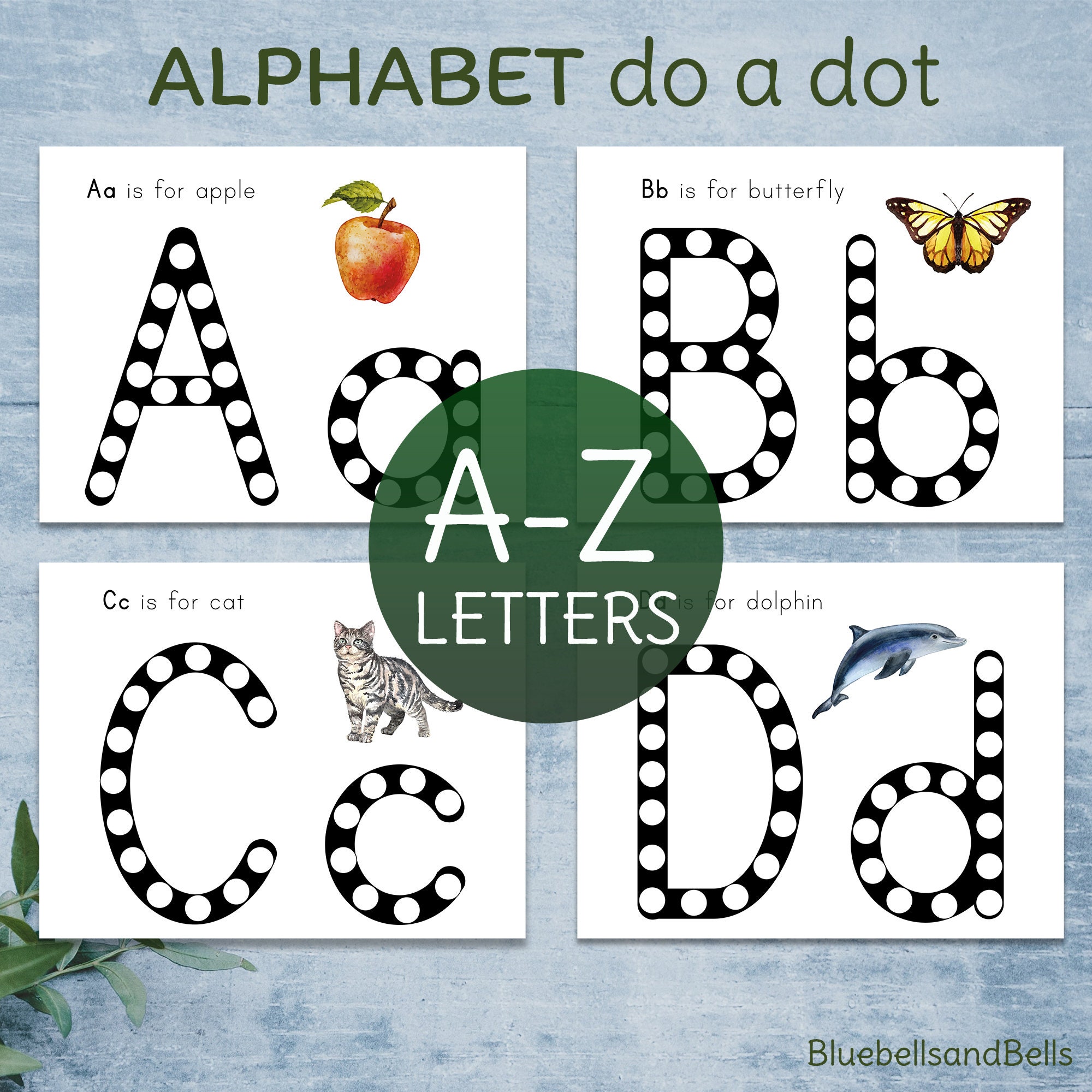 do a dot printable alphabet letter of the week worksheets etsy ireland