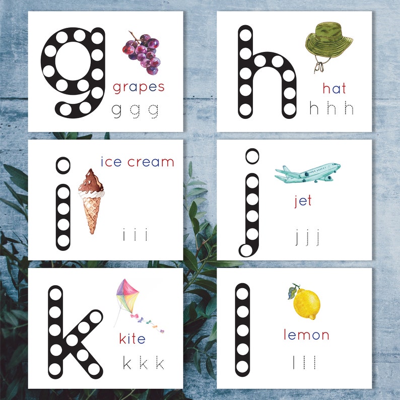 Do a Dot Printable Letter Worksheets. Montessori Toddler - Etsy