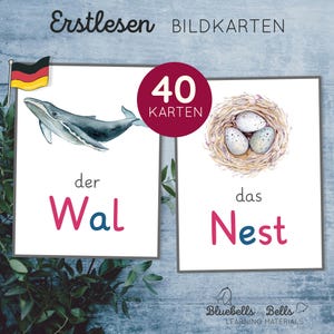 Bildkarten Montessori Erste Wörter.