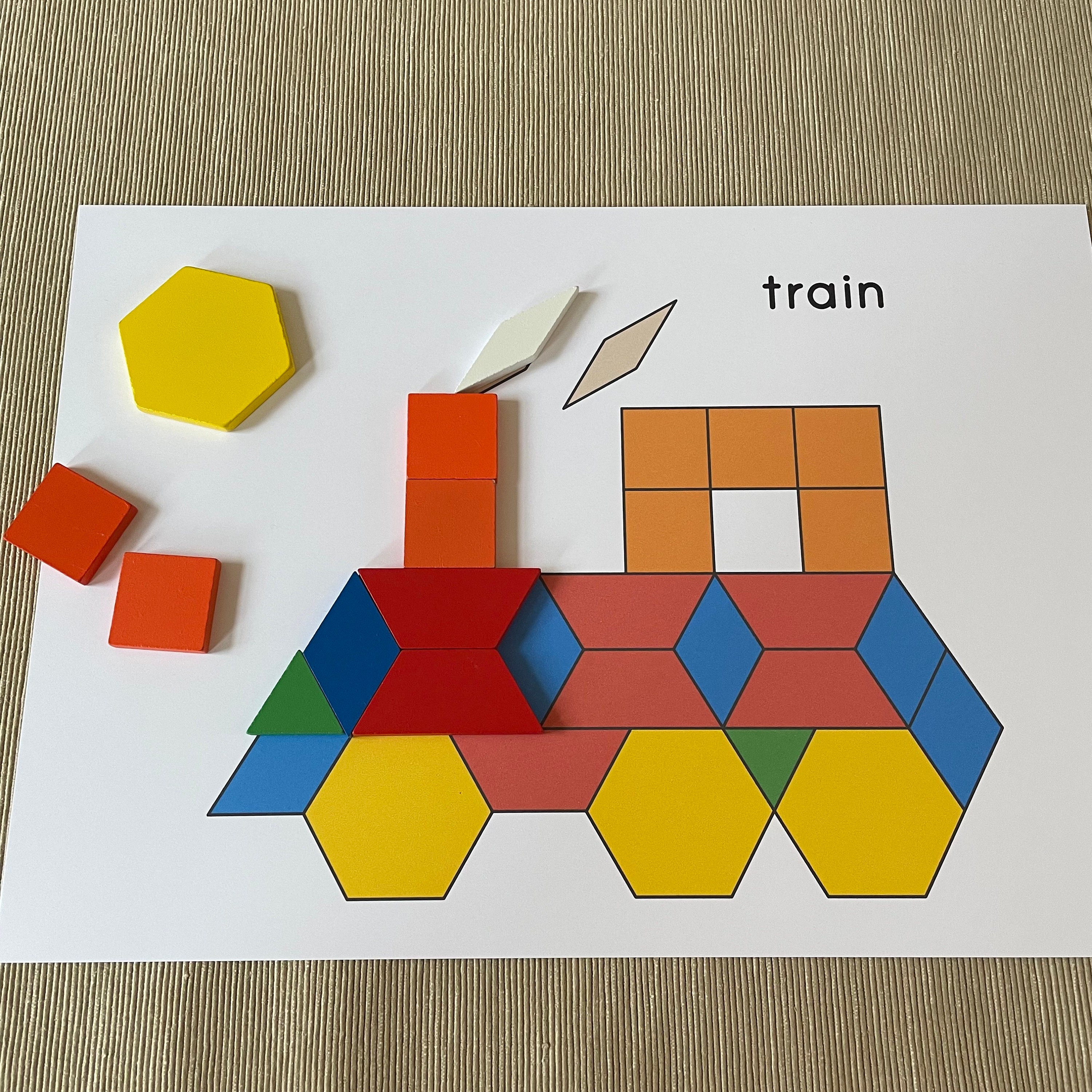 Transportation Pattern Blocks Templates. Preschool and Kindergarten ...