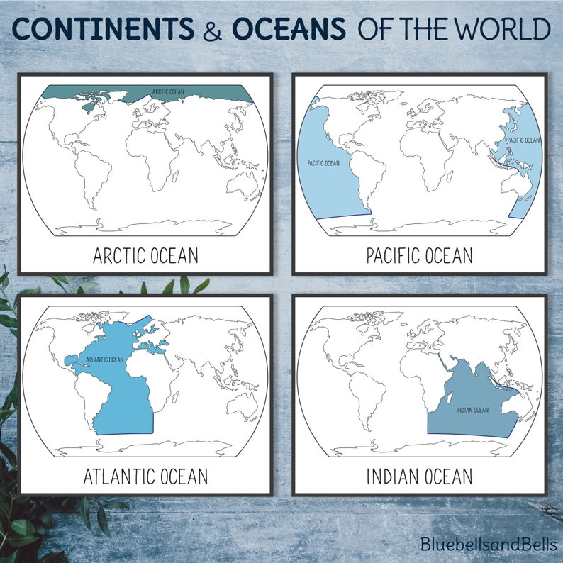 continents-and-oceans-cards-and-map-montessori-printable-etsy-canada