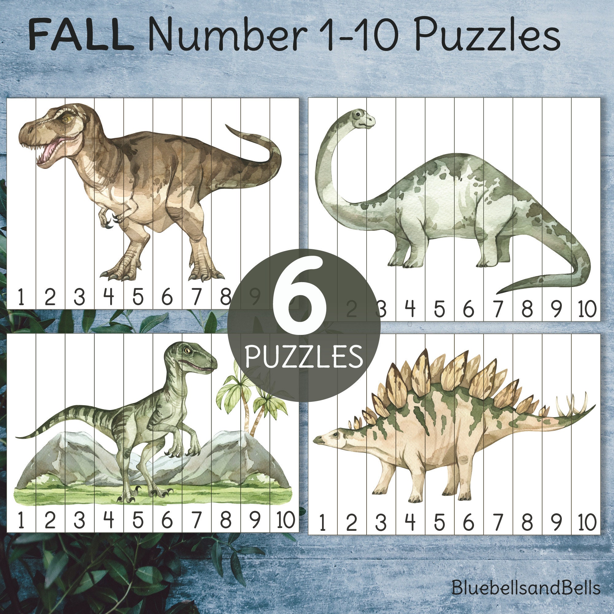 Printable Dinosaur Alphabet Sequencing Puzzle - Artsy Craftsy Mom