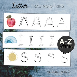 Hojas de trabajo para trazar letras imprimibles. Hojas de trabajo para trazar el alfabeto. Hojas imprimibles para practicar la escritura a mano en preescolar y jardín de infantes.