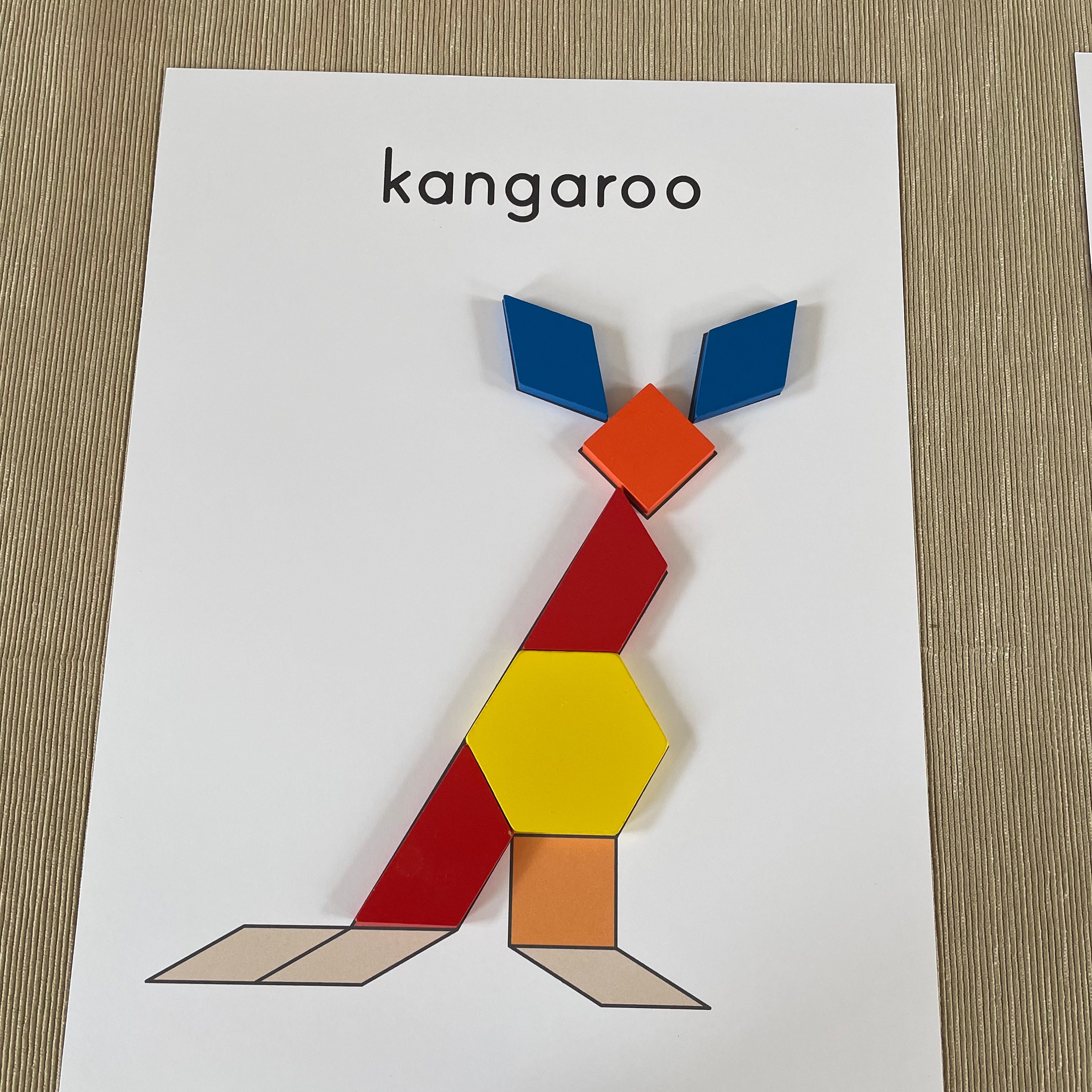 Australia Animals Pattern Blocks Templates. Preschool and Kindergarten ...