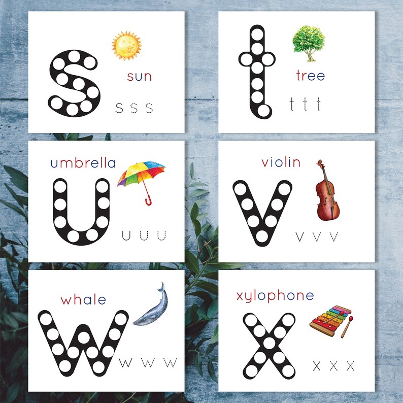 Do a Dot Printable Letter Worksheets. Montessori Toddler - Etsy