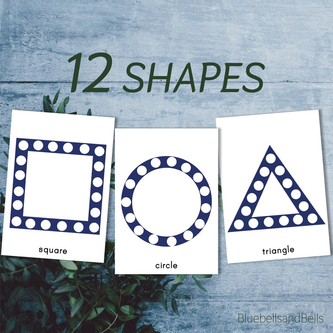Shapes Preschool Printable Worksheets. Montessori Do a Dot Toddler ...