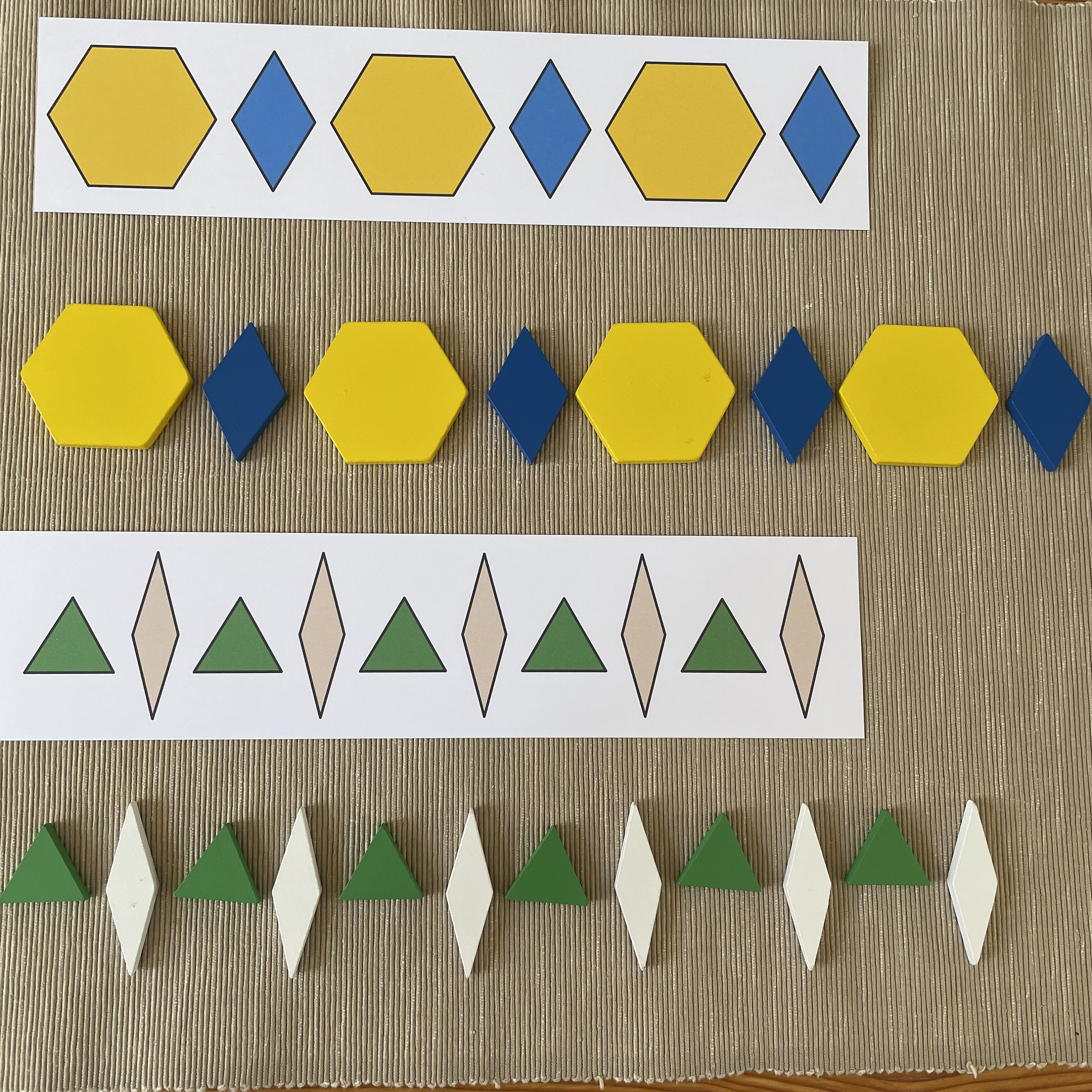 Counting Blocks Patterns Math Patterns With Pattern Blocks for Preschool and Kindergarten. - Etsy