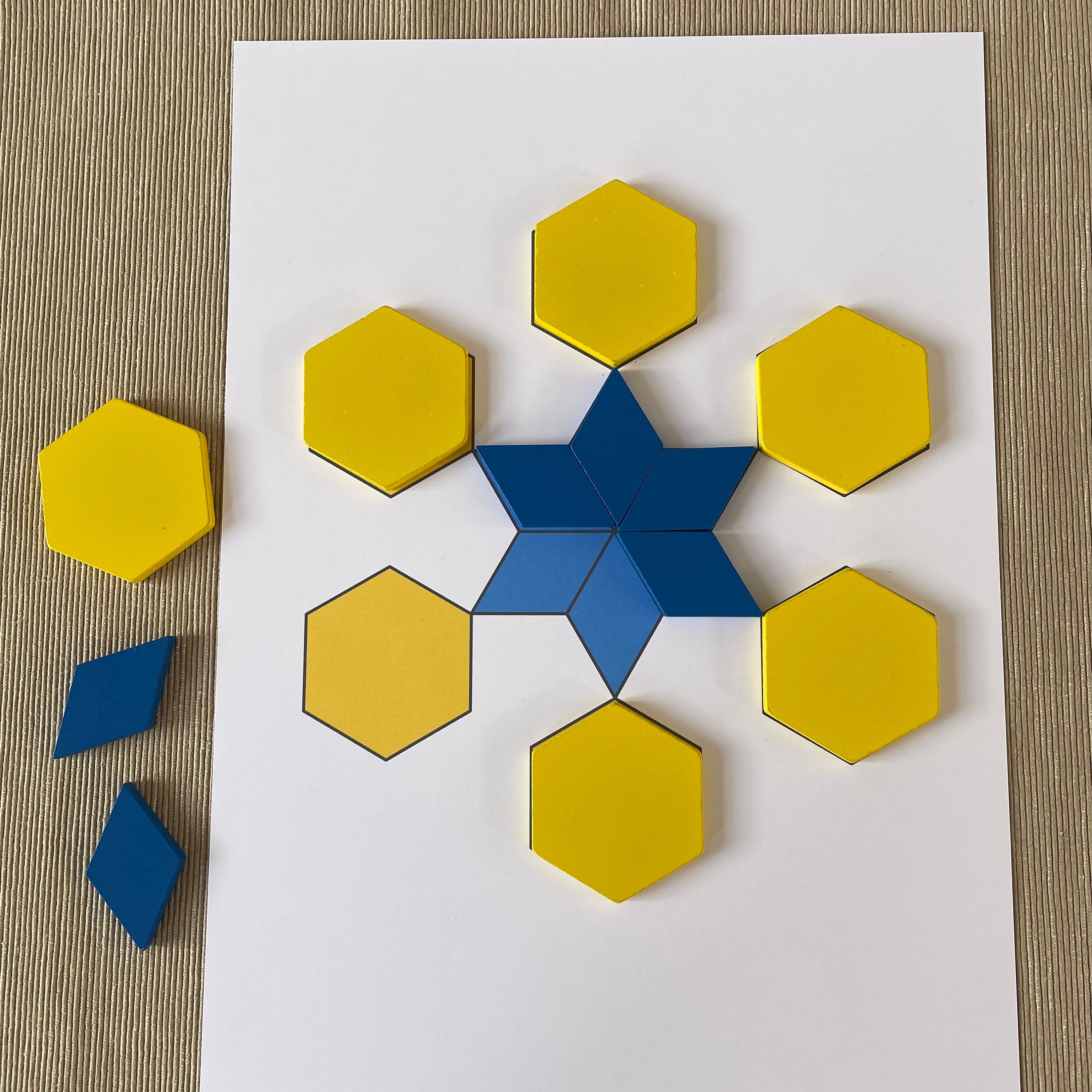 Snowflake Pattern Blocks Templates. Winter Preschool and Kindergarten ...