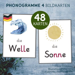 Bildkarten Montessori Anlaute Doppelkonsonanten.