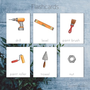Tools Printable Flashcards. Toddler Montessori Printable. Preschool ...