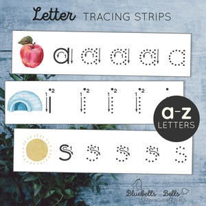 Trazado de letras imprimible para preescolar. Práctica de escritura a mano para preescolar.